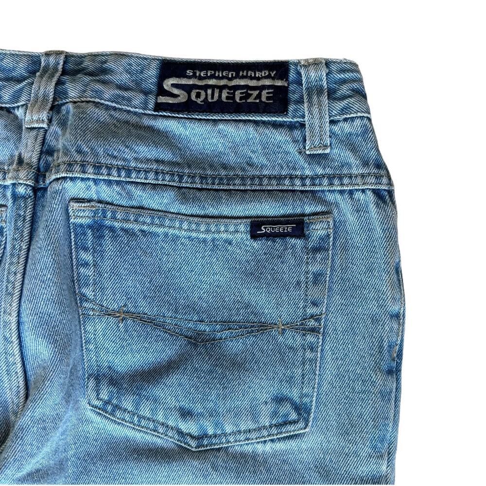 Squeeze Stephen Hardy Bleach Painted Bootcut 100% Cotton Jean Size 5/6 - Picture 4 of 6